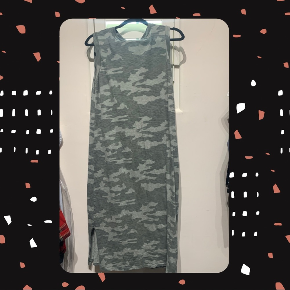 Camo maxi dress. Size M.